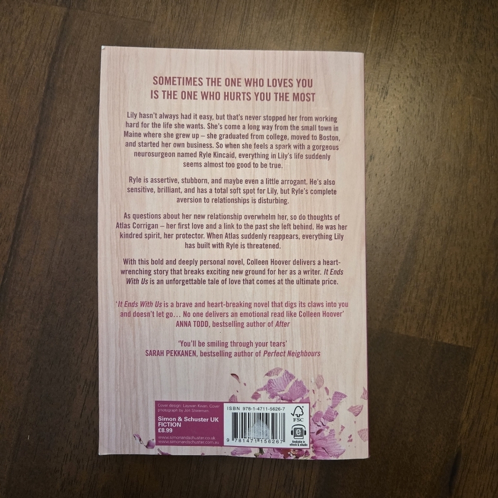 It Ends with Us By Colleen Hoover - Picture 2 of 7